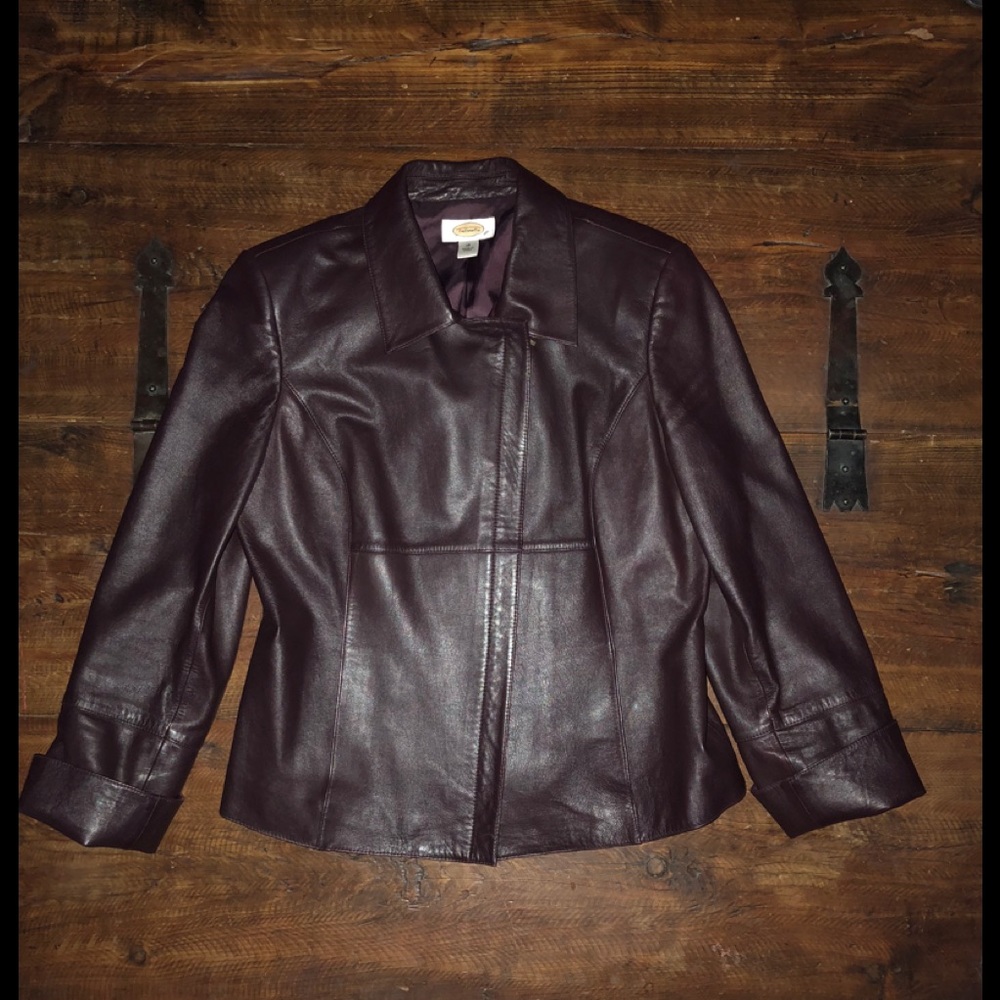 Talbots Leather Jacket - Picture 2 of 12